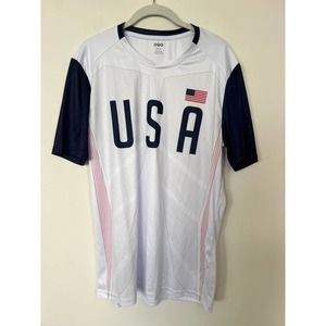 USA Team Sports Shirt White Unisex